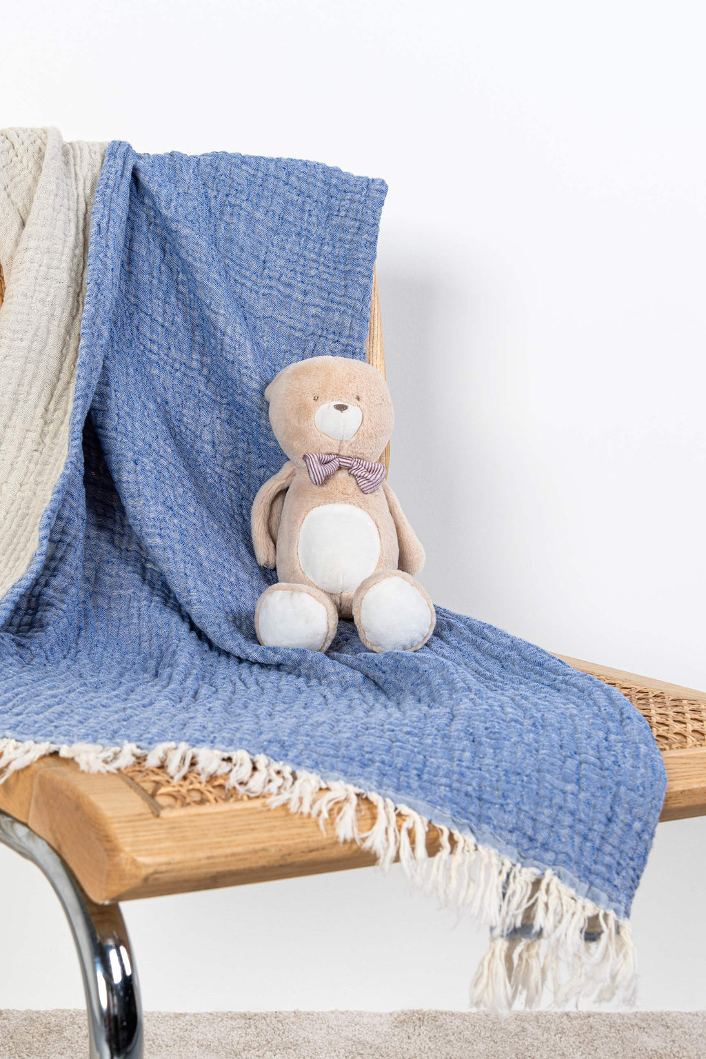 Blue Muslin Blanket for Kids - 100% Cotton - Limited Stock