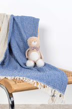 Blue Muslin Blanket for Kids - 100% Cotton - Limited Stock