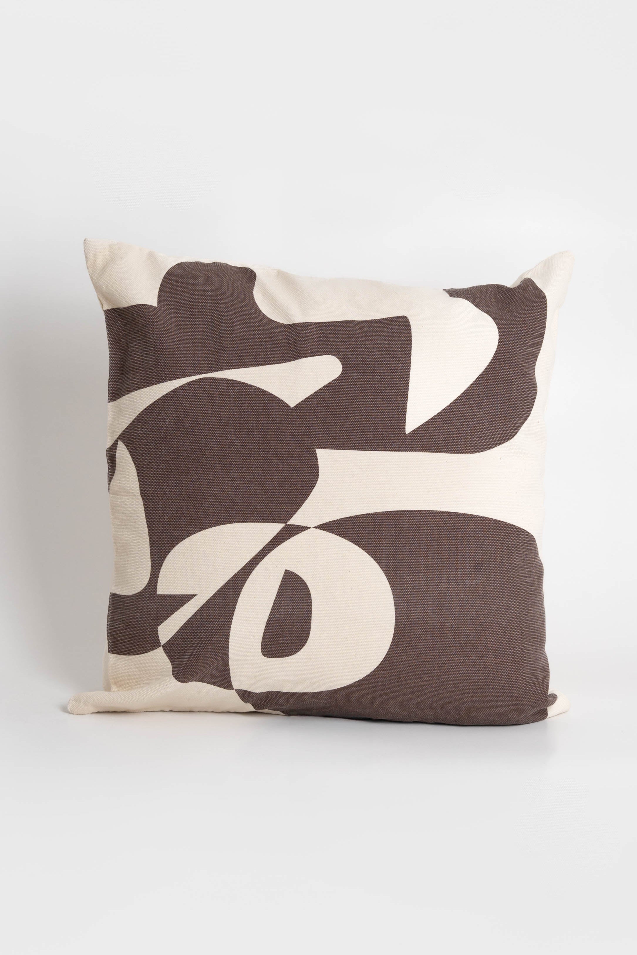 Printed Cushion Cover – Brown
