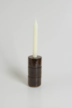 Modular Candle Holder - Brown Glazed -  Limited Stock