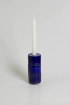 Modular Candle Holder - Blue Glazed -  Limited Stock