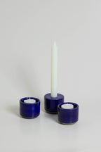 Modular Candle Holder - Blue Glazed -  Limited Stock