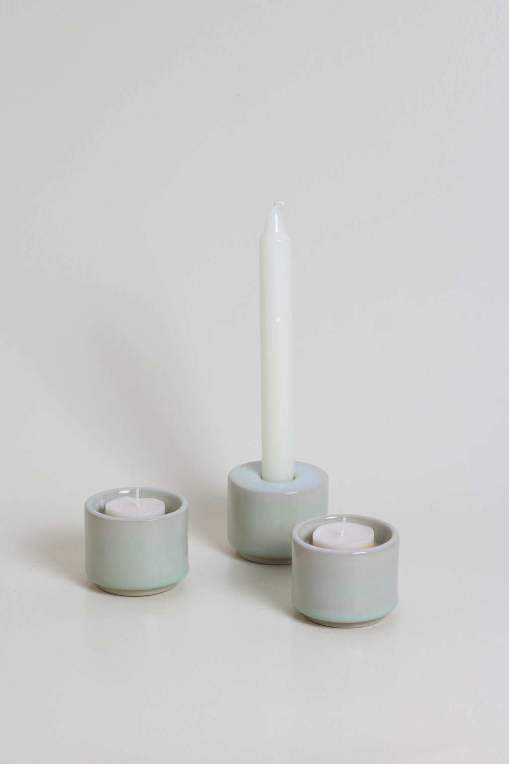 Modular Candle Holder - Ivory Glazed - Limited Stock
