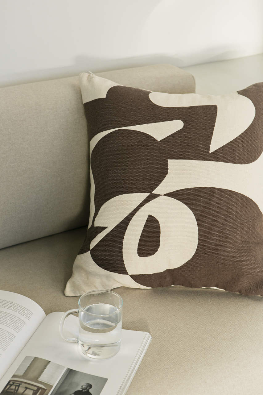 Printed Cushion Cover – Brown