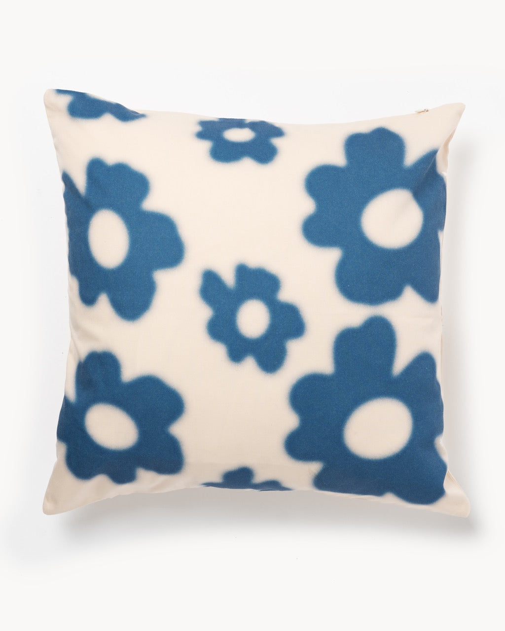 Flower Print Cushion Cover – Blue