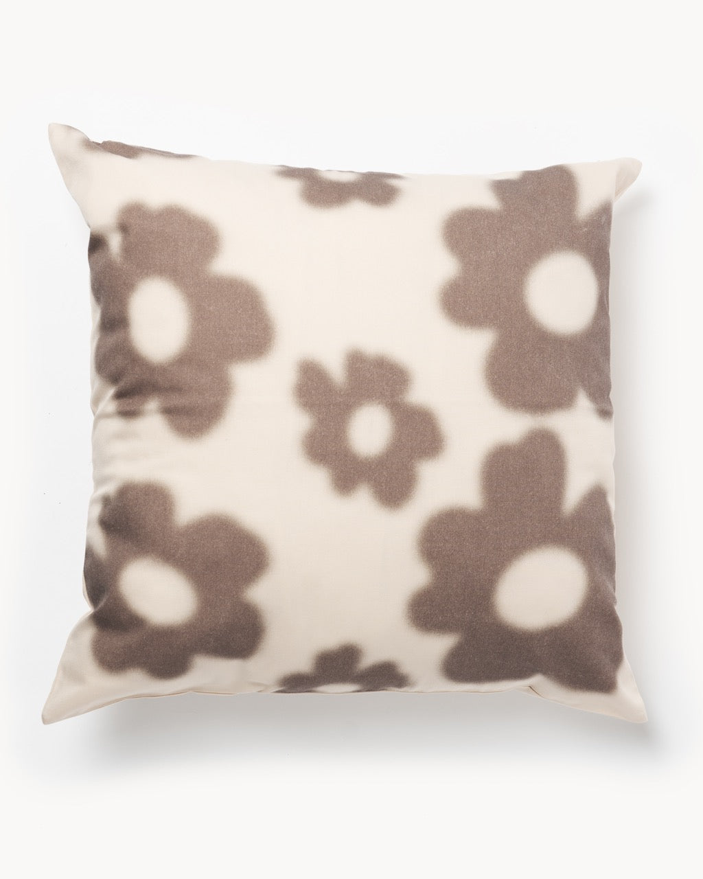Flower Print Cushion Cover – Brown