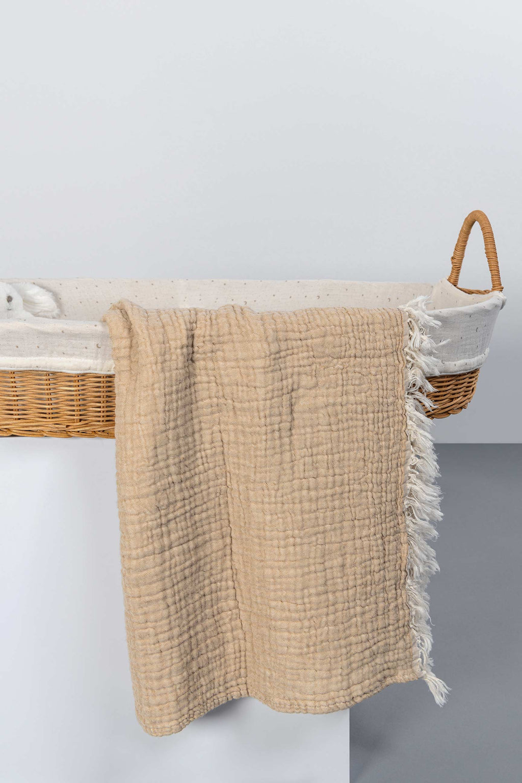 Beige Muslin Blanket for Kids - 100% Cotton - Limited Stock