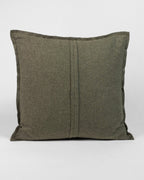 Olive Green Wool Cushion Cover