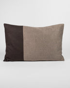 Neutral Block Wool Cushion Cover