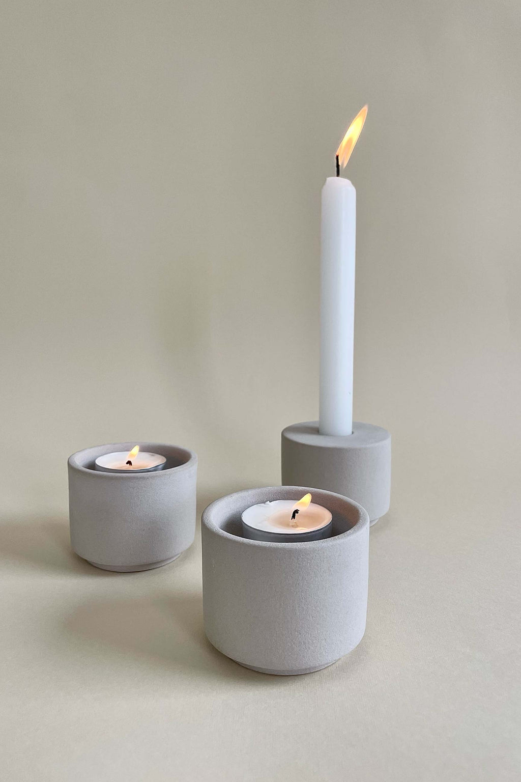 Modular Candle Holder-  Grey -  Limited Stock