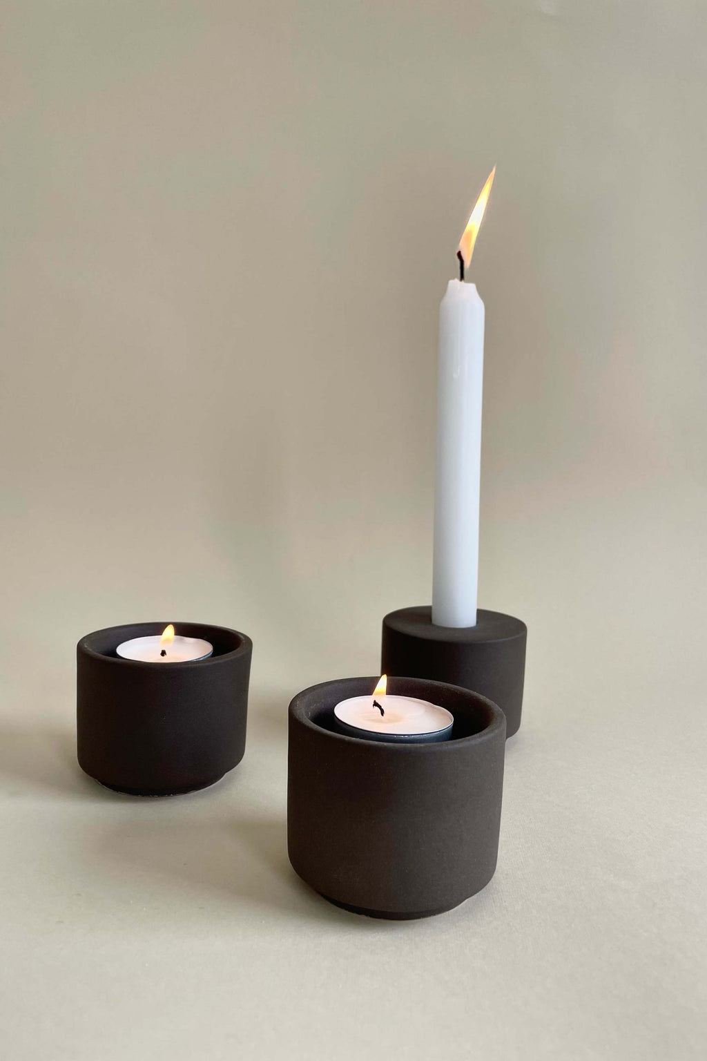 Modular Candle Holder - Anthracite - Limited Stock