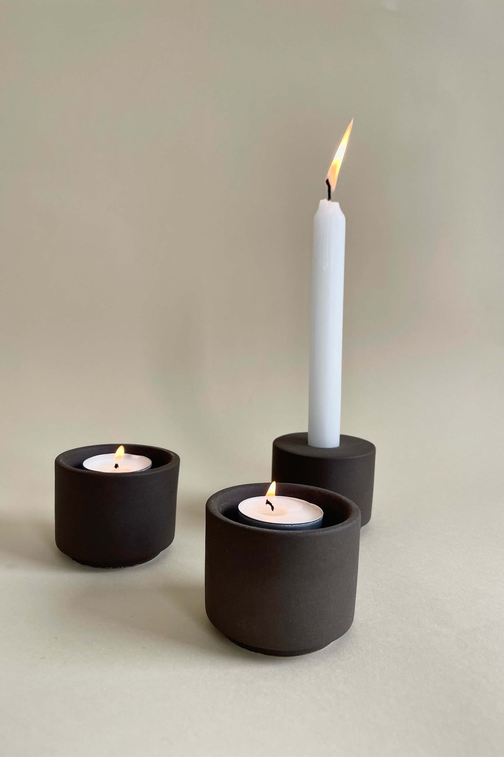 Modular Candle Holder - Anthracite - Limited Stock
