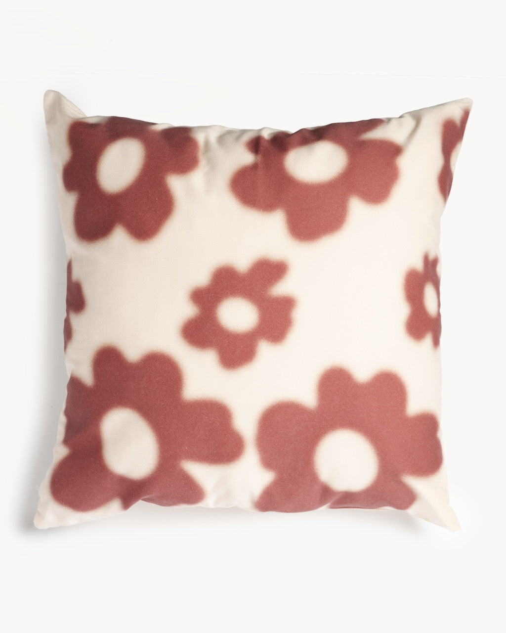 Flower Print Cushion Cover – Terracotta